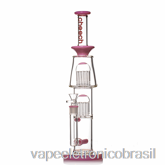 Vape Eletrônico Cheech Glass Dual Tree Inline Bong Rosa
